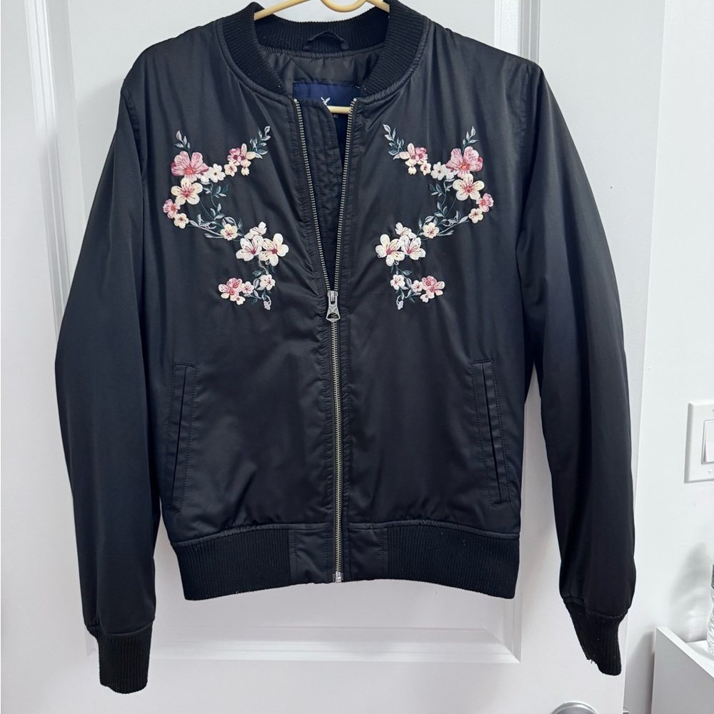 American Eagle Embroidered Bomber